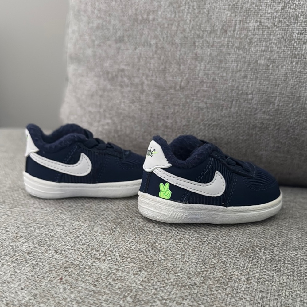 Nike Baby Navy and White Sneakers
